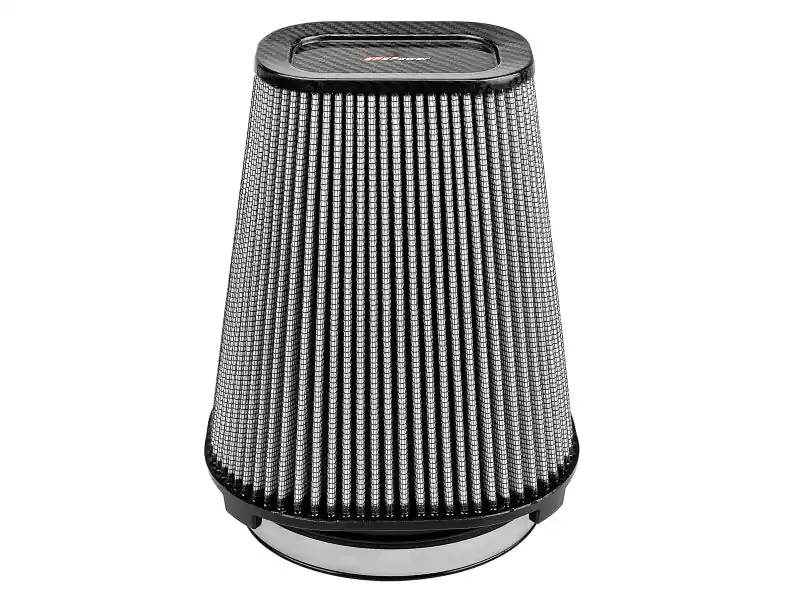aFe MagnumFLOW Pro Dry S Air Filter (7.5x5.5in) F x (9x7in) B x (5.75x3.75in) T (Carbon) x 10in H Brand New