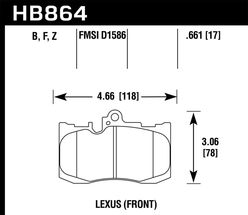 Hawk 13-17 Lexus GS350/GS350 F Sport / 12-17 Lexus IS350 HPS Street Front Brake Pads Factory Price