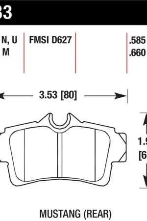 Authentic Hawk HP+ Street Brake Pads
