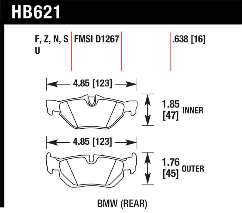 Next Day Delivery Hawk 08-11 BMW 128i / 10 BMW 323i / 07-11 BMW 328i / 07-11 BMW 328XI DTC-70 Race Rear Brake Pads