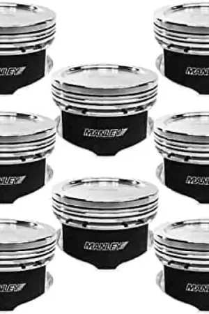Direct From Factory Manley Ford 4.6L/5.0L/5.4L/5.8L 3.550-3.700in Bore Range Dish/Flat Top & Dome Type Custom Piston Set