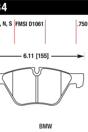 Affordable Hawk 08-12 BMW 128i /06 325i/325Xi /07 328i/328Xi /06 330i/330Xi Front HT-10 Race Brake Pads