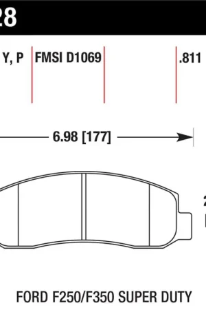 Bargain Hawk 05-11 Ford F250/F350 / 2011 Ford F550 Super Duty Street Front Brake Pads