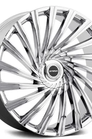 26" Strada Wheels Tornado Chrome Rims Luxury