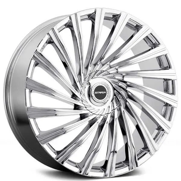 26" Strada Wheels Tornado Chrome Rims Luxury