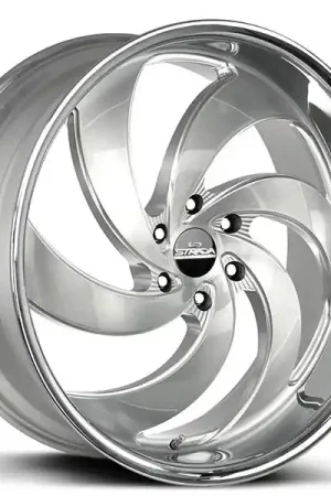 Buy Today 26" Strada Wheels Retro 6 Silver with Brushed Face and SS Lip Rims