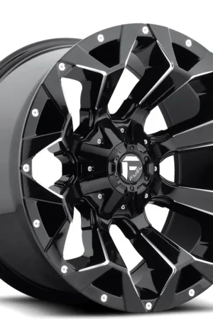 17" Fuel Wheels D576 Assault Gloss Black Milled Off-Road Rims Budget