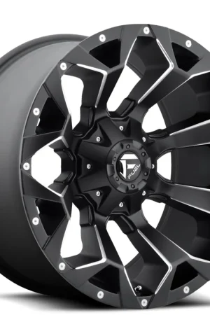 17" Fuel Wheels D546 Assault Black Milled Off-Road Rims Free Shipping