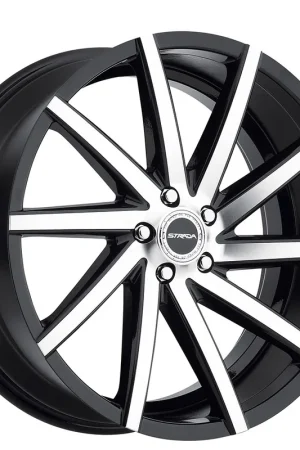 26" Strada Wheels Sega Gloss Black Machined Rims Editor’s Pick