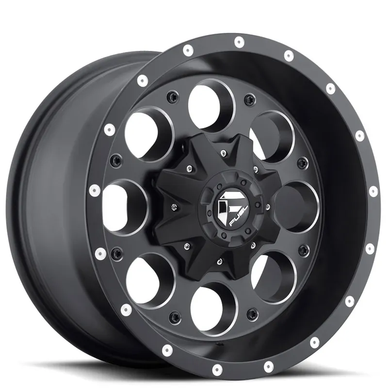 16" Fuel Wheels D525 Revolver Matte Black Milled Off-Road Rims New Arrival