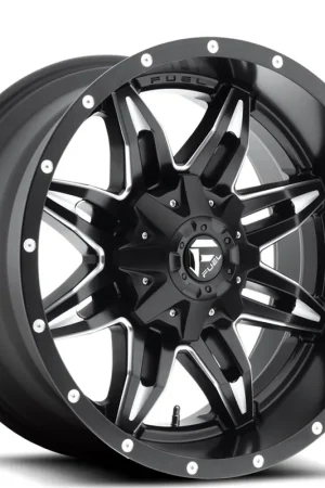 17" Fuel Wheels D567 Lethal Black Milled Off-Road Rims Certified