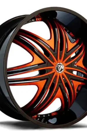 Holiday Sale 26" Diablo Wheels Morpheus Black with Custom Finish Inserts Rims