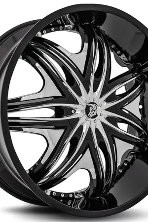 26" Diablo Wheels Morpheus Black with Chrome Inserts Rims In Demand