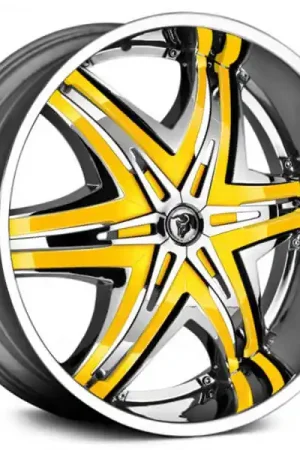 Last Chance 28" Diablo Wheels Elite Chrome with Custom Finish Inserts Rims
