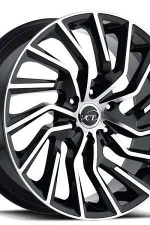 24" VCT Wheels V81 Black Machined Rims Premium