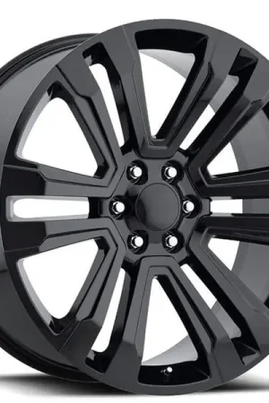 24" Cadillac Escalade Wheels FR 72 Gloss Black OEM Replica Rims Handmade