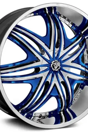 26" Diablo Wheels Morpheus Chrome with Custom Finish Inserts Rims Deal