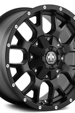 18" Mayhem Wheels 8015 Warrior Matte Black Off-Road Rims Seasonal Sale