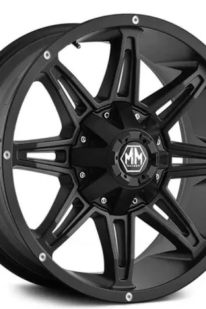 17" Mayhem Wheels 8090 Rampage Matte Black Off-Road Rims Hassle-Free Returns