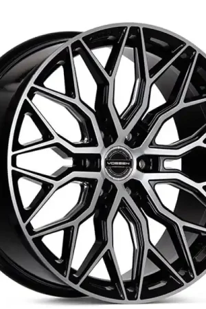 24" Vossen Wheels HF6-3 Brushed Gloss Black Rims Shop Now