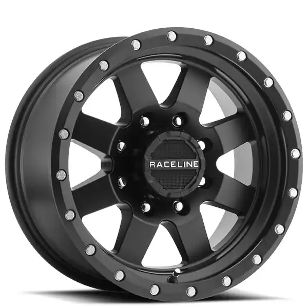 16" Raceline Wheels 935B Defender Satin Black Off-Road Rims Reduced Price