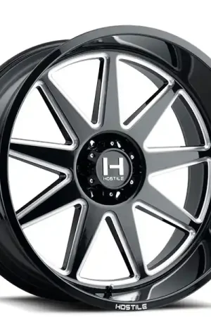 20" Hostile Wheels H121 Omega Black Milled Off-Road Rims Limited Offer