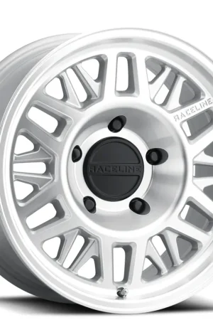 15" Raceline Wheels 451MC Ryno TR Machined with Clear Coat Off-Road Rims Big Sale