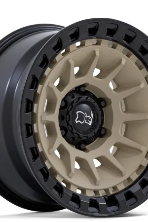 17" Black Rhino Wheels Barrage BR009 Desert Sand on Matte Black Off-Road Rims Brand New