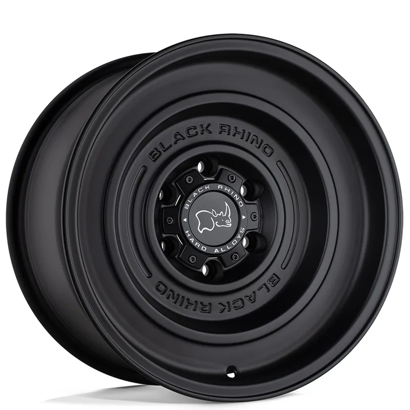 17" Black Rhino Wheels Solid Matte Black Off-Road Rims Free Delivery