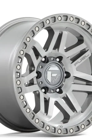 17" Fuel Wheels D812 Syndicate Platinum Off-Road Rims Limited Offer