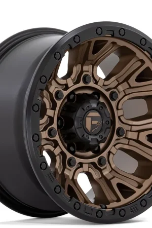 17" Fuel Wheels D826 Traction Matte Bronze with Black Ring Off-Road Rims Fan Favorite