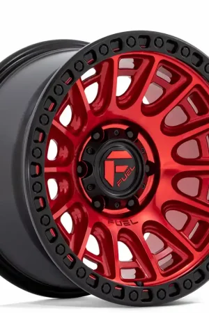 17" Fuel Wheels D834 Cycle Candy Red with Black Ring Off-Road Rims Best Choice