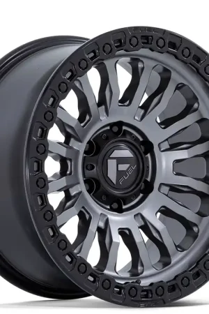17" Fuel Wheels FC857 Rincon SBL Matte Gunmetal with Black Lip Off-Road Rims Today Only