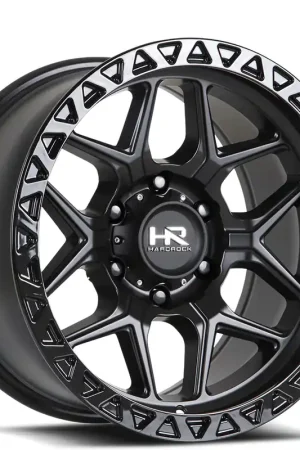 17" Hardrock Wheels H107 Matte Black Off-Road Rims Grab Now