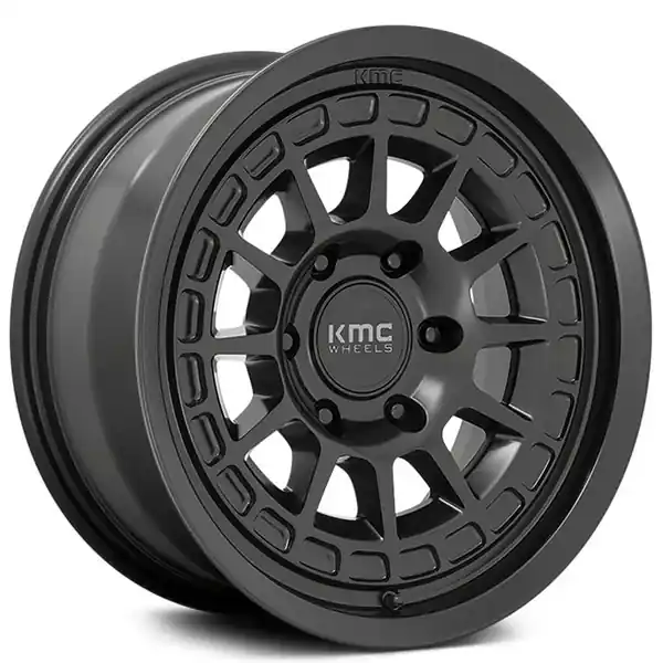 Best Choice 17" KMC Wheels KM719 Canyon Satin Black Off-Road Rims