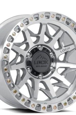 17" Lock Off-Road Wheels Lunatic Machined with Clear Coat Rims Price Drop