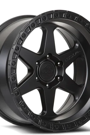 17" Lock Off-Road Wheels Olympus Matte Black with Matte Black Ring Rims Free Delivery