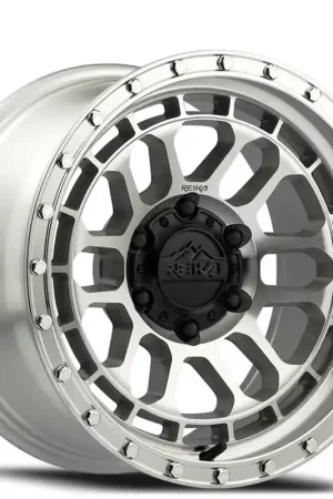 17" Reika Wheels Rambler R35 Machined Clear with Machined Ring Flow Formed Off-Road Rims Hassle-Free Returns