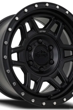New Release 17" Reika Wheels Trooper R40 Satin Black Flow Formed Off-Road Rims