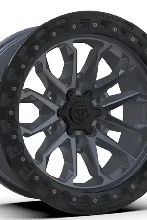 17" TIS Wheels 556AB Satin Anthracite with Black Simulated Bead Ring 6 Spoke Off-Road Rims In Demand