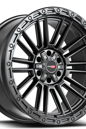 17" VortekOff-Road VRT-604 Zeus Satin Black Rims Free Shipping