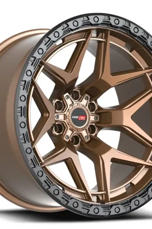 17" Vortek Off-Road VRT-603 Atheno Matte Bronze with Black Bead Ring Rims Shop Now