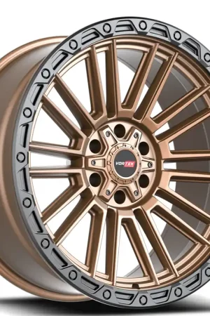 17" Vortek Off-Road VRT-604 Zeus Matte Bronze with Black Bead Ring Rims Best Choice