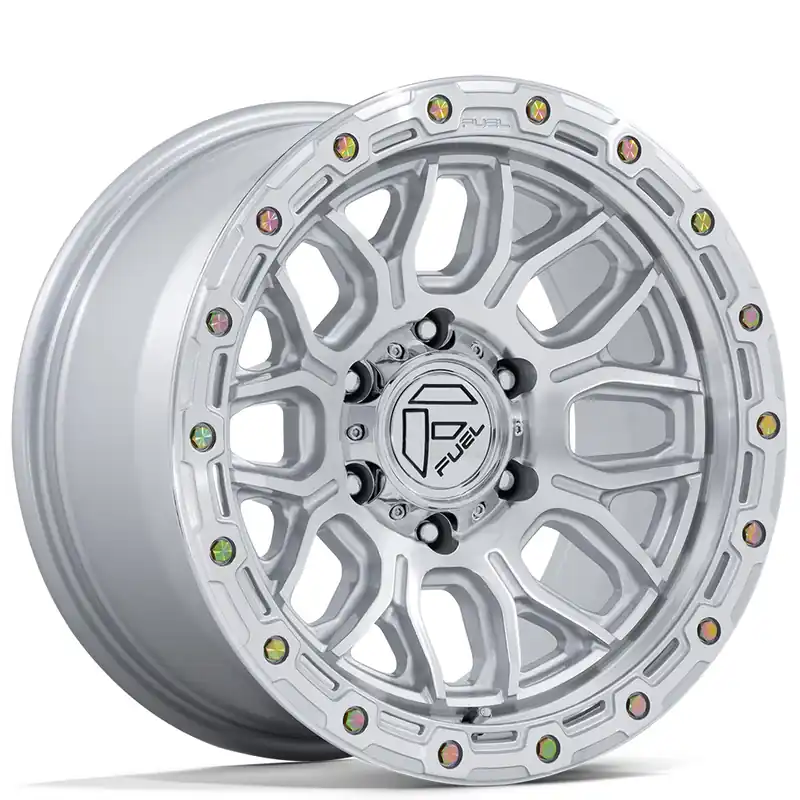 18" Fuel Wheels FC881 Surge Gloss Silver with Machined Face Off-Road Rims Buy Online