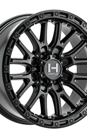 18" Hostile Wheels H135 Ridgecrest Satin Black Off-Road Rims Popular