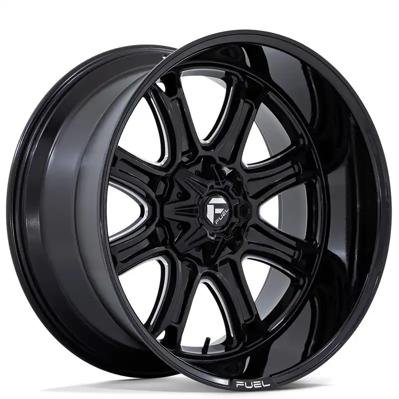 20" Fuel Wheels FC853 Darkstar Gloss Black Milled Off-Road Rims Seasonal Sale