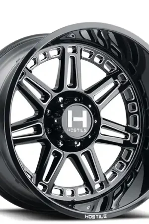20" Hostile Wheels H124 Lunatic Black Milled Off-Road Rims Limited Time