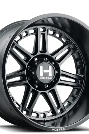 20" Hostile Wheels H124 Lunatic Satin Black Off-Road Rims Big Sale