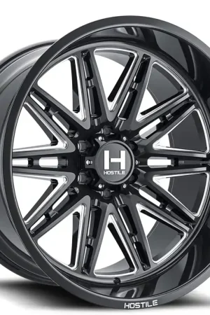 20" Hostile Wheels H126 Maniac Black Milled Off-Road Rims Grab Now
