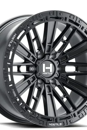 20" Hostile Wheels H129 Mojave Satin Black Off-Road Rims Limited Offer
